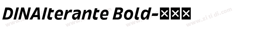 DINAIterante Bold字体转换 DINAIterante Bold字体转换